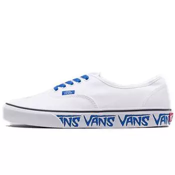 Vans Authentic Sketch Sidewall Unisex Sneakers Blue Sketch-Sidewall-White VN0A38EMQ9M