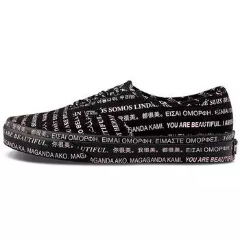 Vans Authentic We Are Beautiful — черные мужские кроссовки VN0A348A2OD