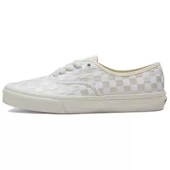 Vans Authentic вышитая шахматная доска — белые кроссовки унисекс VN0009PVCJD 35