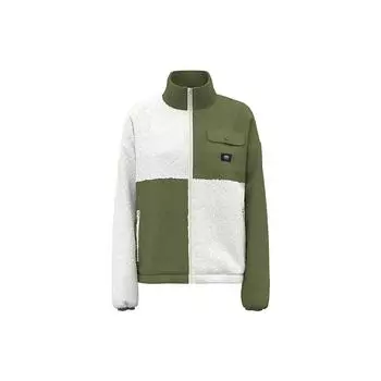 Vans Avondale Colorblock Куртка с длинными рукавами и воротником-стойкой Женская верхняя одежда Зеленый Белый VN00043FC89 XL