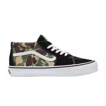 Vans BAPE x Sk8-Mid 83 ABC Camo унисекс кроссовки многоцветные зеленые VN000MZGCX3 37