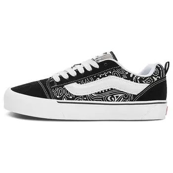 Vans Bedwin X Knu Skool удобные классические универсальные нескользящие амортизирующие низкие кроссовки для скейтбординга унисекс черные белые VN0007QDBMW 42.5