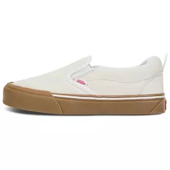 Vans Knu Slip-On Белые с резиновой подошвой Унисекс Кроссовки VN0009QDWHT
