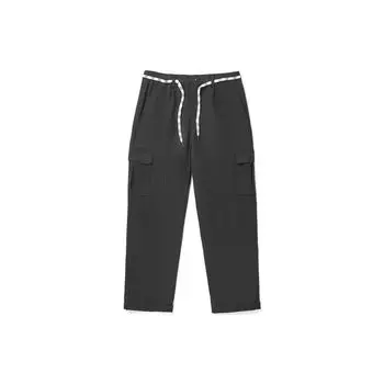 Vans Cargo Pocket Lace-Up Woven Casual Long Брюки женские низы Черный VN0A4BF3BLK S
