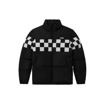Vans черно-белая клетчатая рабочая куртка-пуховик унисекс верхняя одежда VN0A54NTBLK S
