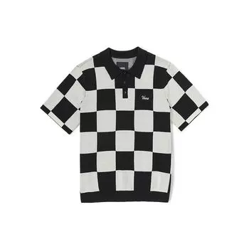 Vans Черно-белая клетчатая рубашка-поло с пуловером, унисекс, рубашки-поло, винтажно-белые VN0008T4ZHJ S