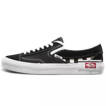 Vans Classic Slip-On CAP Checkerboard — черно-белые кроссовки унисекс True-White VN0A3WM5HRK