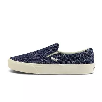 Vans Классические кроссовки Slip-On Checkerboard Denim - Navy Unisex Sneakers Blue Denim-Check-Navy VN0A2Z41NVY 44