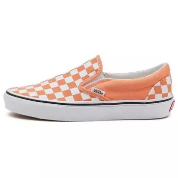 Vans Classic Slip-On Checkerboard — Кроссовки унисекс кадмиевого оранжевого цвета True-White VN0A33TB9HL 42.5