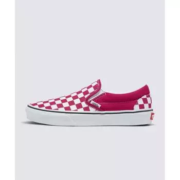 VANS Classic Slip On Color Theory Checkerboard Cherry Jubilee VN000BVZC9L1
