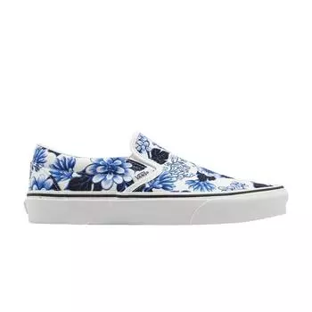 Vans Classic Slip-On Floral - Синие кроссовки унисекс Цветочно-Синий Белый VN0A7VCFY6Z 36