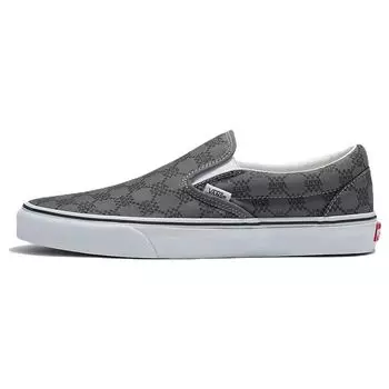 Vans Classic Slip-On Monogram — Кроссовки унисекс Pewter Серые Monogram-Pewter VN0A7Q5DPWT 36.5