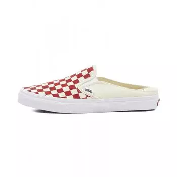 Vans Classic SLIP ON MULE Гоночный шахматный красный белый VN0004KTTLF1 CLASSIC SLIP ON MULE Гоночный красный классический белый 215