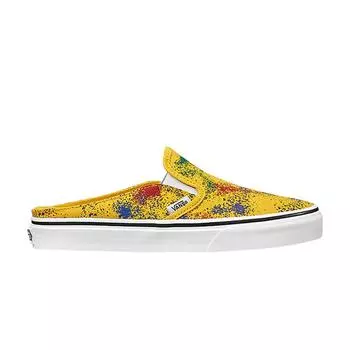 Vans Classic Slip-On Mule Overspray — кроссовки унисекс Freesia Yellow True-White VN0A4P3UB0W 36