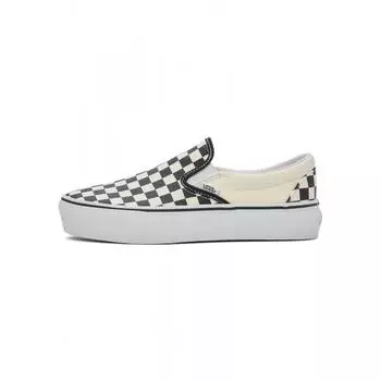 VANS Classic Slip On Platform Checkerboard Black White