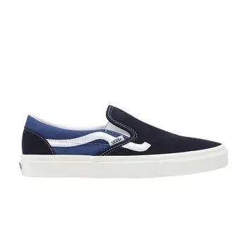 Темно-синие кроссовки унисекс с полосками по бокам Vans Classic, синие VN0A5JMHBL7 37