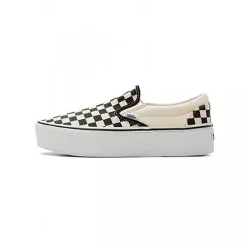 Vans Classic Slip On Stackform CHECKERBOARD BLACK CLASSIC WHITE