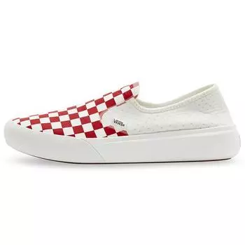 Vans ComfyCush One Slip-On Checkerboard — гоночные красные кроссовки унисекс Marshmallow VN0A45J5BOP 36