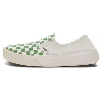 Vans ComfyCush One Slip-On Checkerboard — зеленые кроссовки унисекс Marshmallow VN0A45J5V0N 36