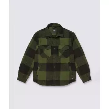 Vans Denby Fuzzy Shacket Черный Роден Зеленый Vn000jvecan1 L