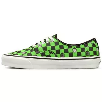 Vans Dover Street Market x OG Authentic LX DSM Checkerboard — кроссовки унисекс Green Gecko, черные VN0A4BV95AG 44.5