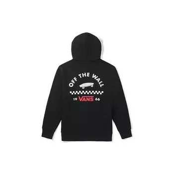 Vans Флисовый пуловер с капюшоном в американском стиле, унисекс, толстовки, черный цвет VN0A4BP8BLK S