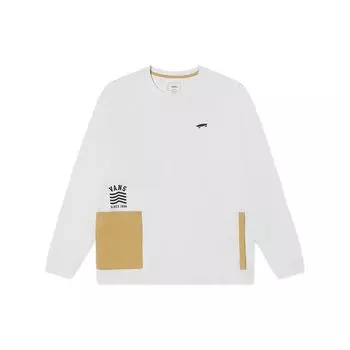 Vans Футболка с длинным рукавом и логотипом, унисекс, топы, белые VN0002KNWHT XL