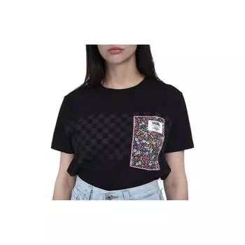 Vans Футболка с коротким рукавом и цветочным принтом X Liberty Fabrics, женские футболки, черные VN0A5FSEZE9 M
