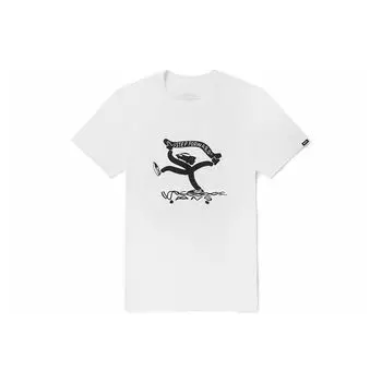 Vans Футболка с коротким рукавом и круглым вырезом, коллекция X Fivemonker Collaboration, унисекс, белый цвет VN0A5F48WHT L