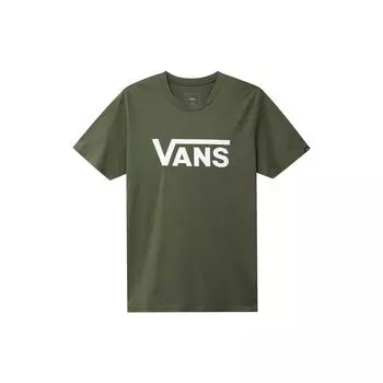 Vans Футболка с коротким рукавом и круглым вырезом, с логотипом Simple Letter, цвет армейский зеленый VN0A4MM6KCZ M
