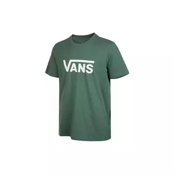 Vans Футболка с коротким рукавом и логотипом, однотонная, мужская, зеленая VN0A4MM6YQW M