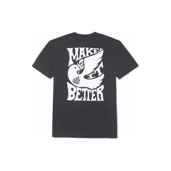 Vans Футболка с коротким рукавом и вышитыми буквами в форме сердца Make It Better, мужская футболка Asphalt VN0A5E7B1O7 XXL