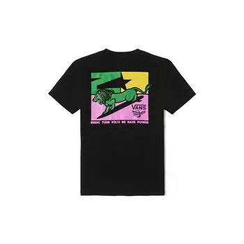 Vans Футболка с круглым вырезом и коротким рукавом X Mami Wata Printed, футболки унисекс, черные VN0008CPBLK XS