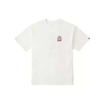Vans Футболка с круглым вырезом и короткими рукавами с принтом Топы унисекс Off-White VN000GSUFS8 L