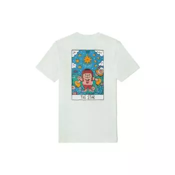 Vans Fun Print Повседневная футболка с круглым вырезом и коротким рукавом Футболки унисекс Белые VN0A5H4SFS8 S