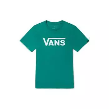 Vans Футболка унисекс с коротким рукавом и круглым вырезом, с логотипом, зеленая VN0A4MM6Z6E XS