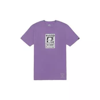 Vans Футболка X One Piece Pirate King Series Robin с короткими рукавами и принтом, топы унисекс, темно-фиолетовый VN00005YZB2 XS