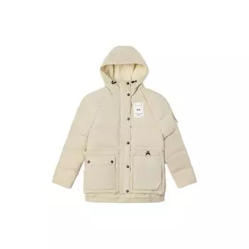 Vans FW22 Пуховик из шерпы на флисовой подкладке с персонализированной этикеткой и капюшоном, женская верхняя одежда овсяного цвета VN0A7YI92N1 XXL