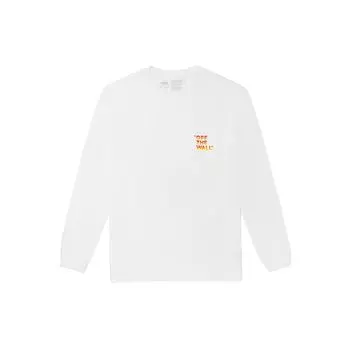 Vans Градиентный буквенный принт спортивная футболка с длинным рукавом мужские топы белые VN0A5E5KWHT XL