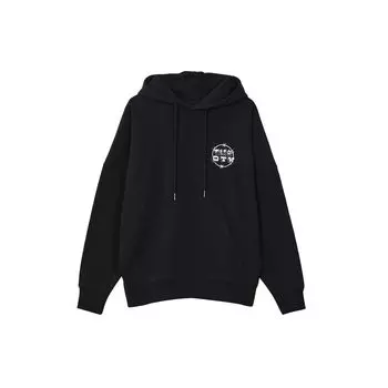 Vans Графический принт пуловер с капюшоном мужские толстовки черные VN0A5H7TBLK S