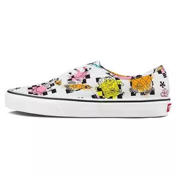Vans Губка Боб Квадратные Штаны x Аутентичный Да, Капитан! Кроссовки унисекс белые Аэрограф VN0A5HZSZAS 36