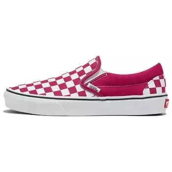 Vans Классические кроссовки Slip-On Checkerboard - Cherries Jubilee Unisex, красные VN000BVZC9L 38.5