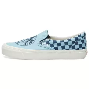 Vans Классические кроссовки-слипоны унисекс в шахматную клетку John Van Hamersveld x OG, синие, черные VN000UDFQLV 40.5
