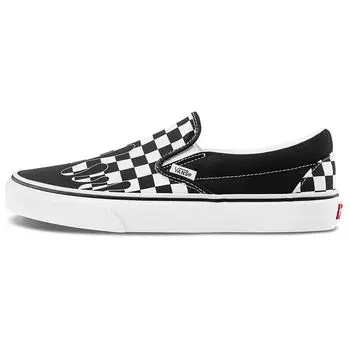Vans Классические кроссовки-унисекс Slip-On Paint Drip Checkerboard Black True-White VN0A5AO86UP 35