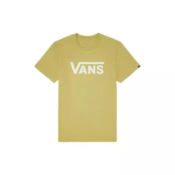 Vans Классический принт с логотипом в стиле ретро, круглый вырез, короткий рукав, мужские футболки, светло-желтый цвет VN0A4MM6ZB81 S