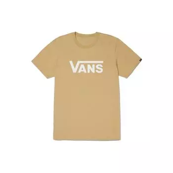 Vans Классический свитер с логотипом, круглый вырез, короткий рукав, футболка с принтом букв, футболки унисекс, верблюжий цвет VN0A4MM6YUU M