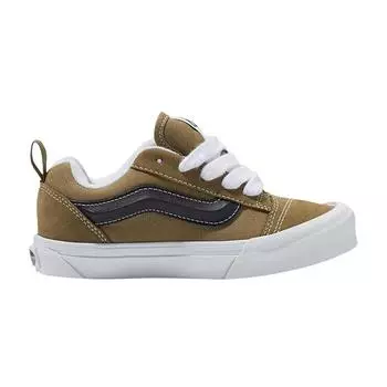 Vans Knu-Skool Kids Оливковые черные детские кроссовки зеленые VN000CYUBIQ 32.5