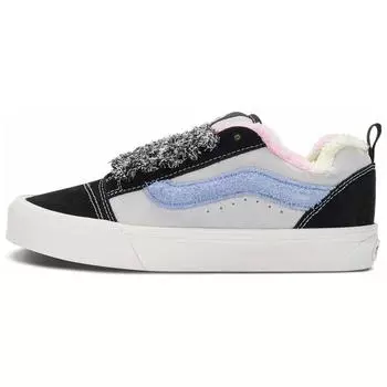 Vans Knu Skool удобные универсальные модные прочные легкие низкие кроссовки для скейтбординга унисекс черные серые VN0009QCRNC 35