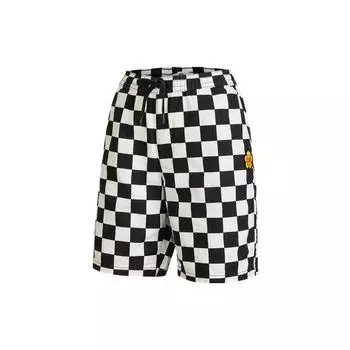 Vans Контрастный клетчатый дизайн повседневные прямые шорты женские шорты черный белый VN0A7TQ7YE9 M