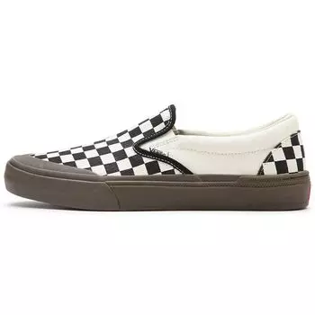 Vans Кроссовки BMX Slip-On Checkerboard - Black Gum Unisex Sneakers White Dark-Gum VN0005V139L 45